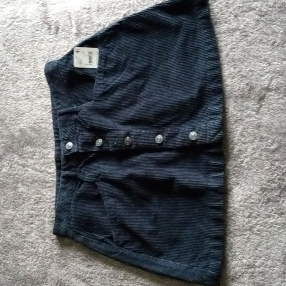 We the Free NWT Ebony corduroy button front skirt